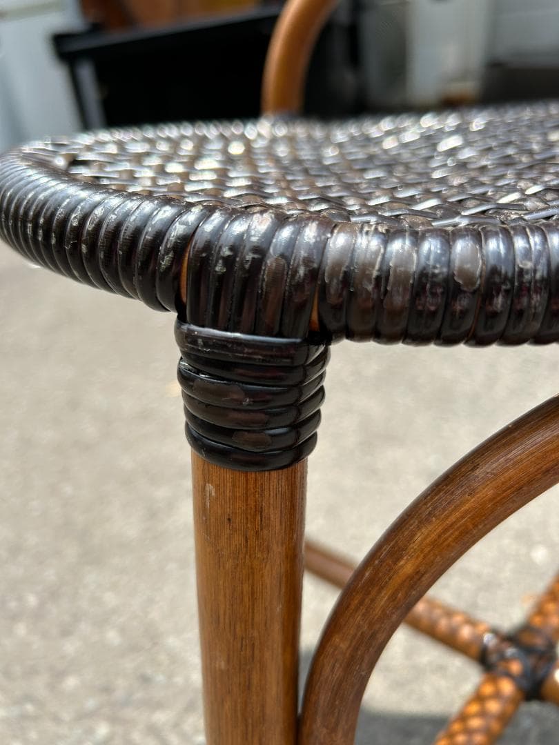 レア!! 熟練職人手作り こだわりの逸品！ツルヤ商店　籐源郷　スツール　ラタン