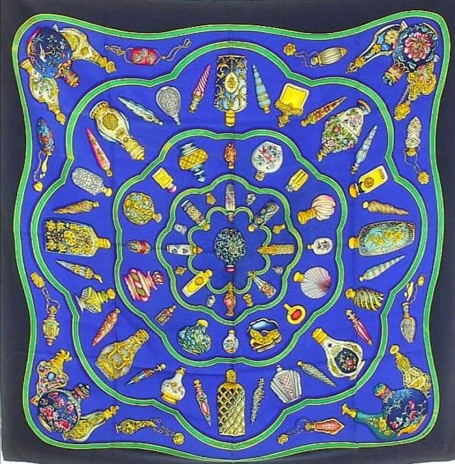 エルメス　HERMES　スカーフ　カレ90　香水瓶