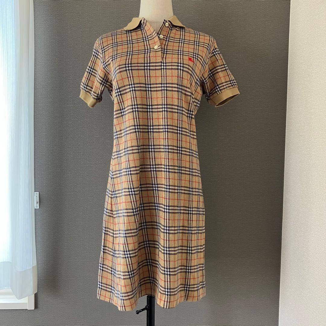 希少　美品　BURBERRYS ワンピース　ノバチェック　ホース刺繍　M