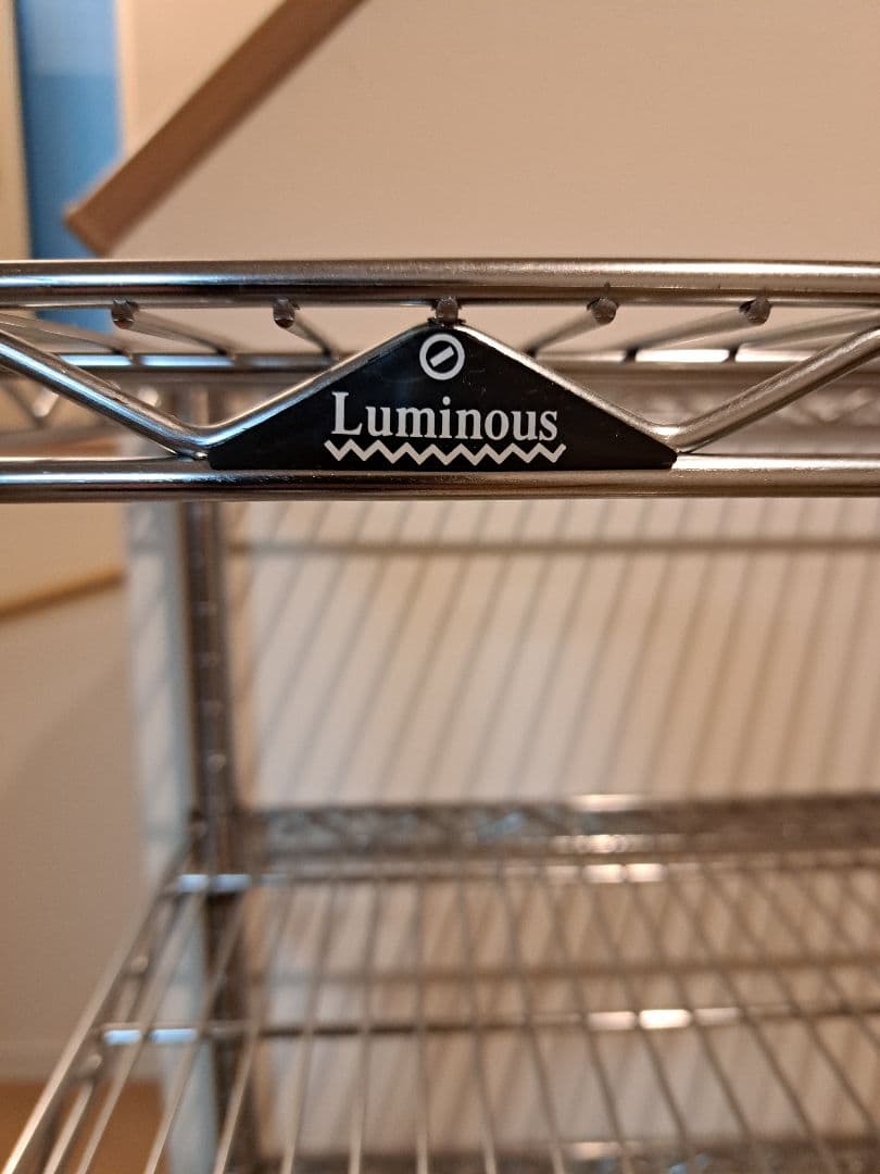 Luminous スチールラック 4段 キャスター付き