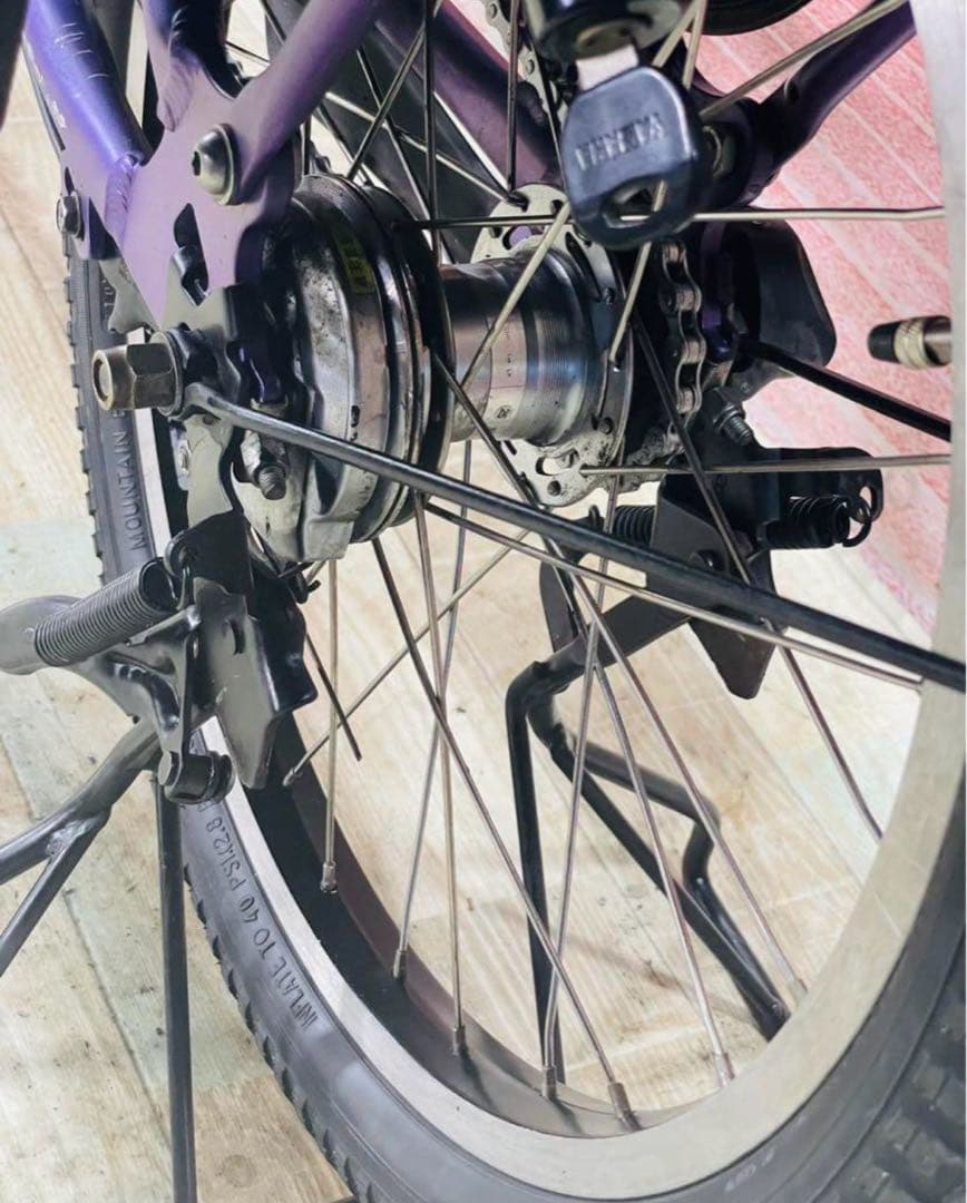 K2395 電動自転車ヤマハ パスキス 子供乗せ 20インチ 送料無料 パープル
