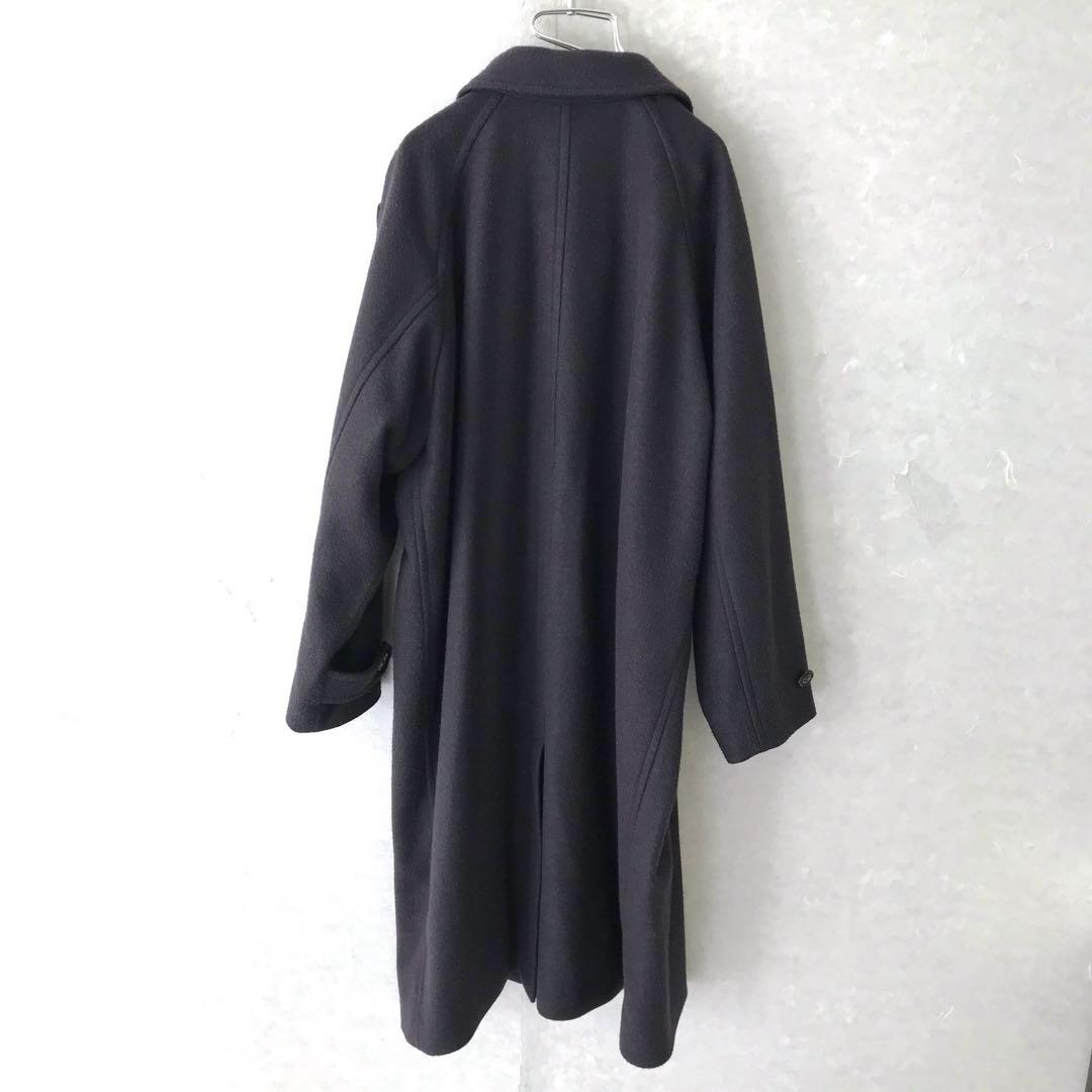 Ｂｏｎａｐｐｅｔｉｔ メルトンウール ロングダッフルコート 美品 38 紺