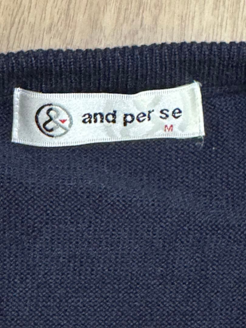 and per se アンパスィー レディース クルーネック セーター
