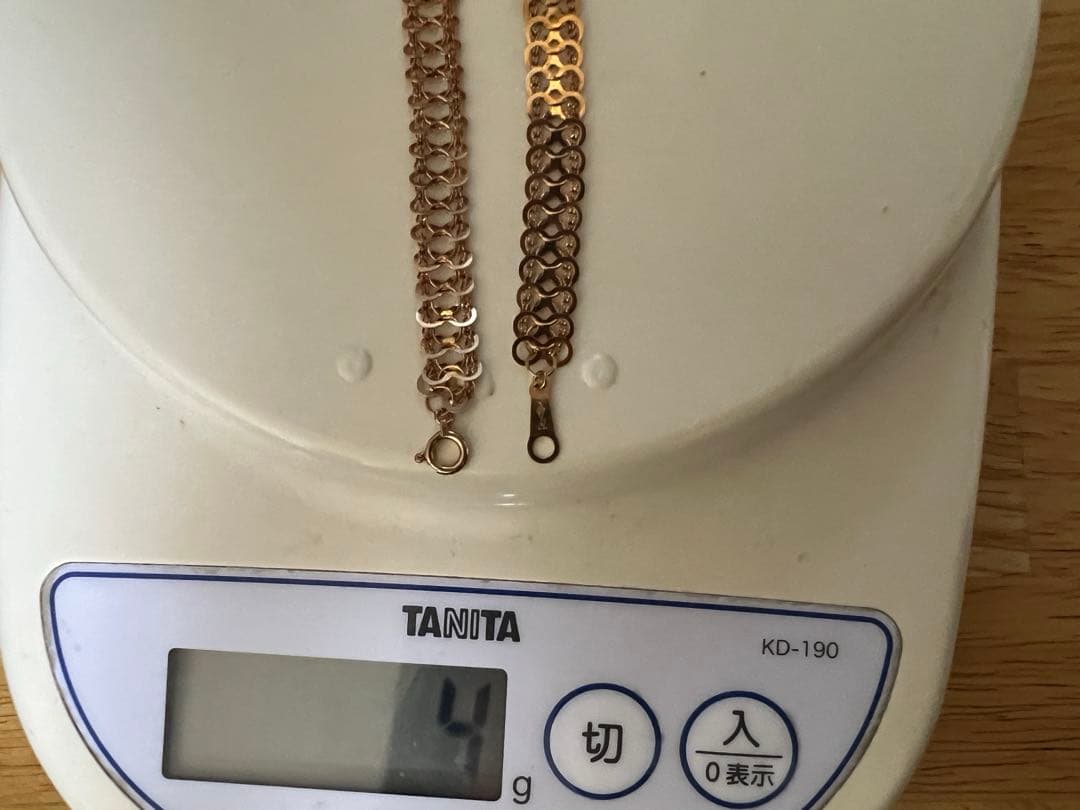 美品 K18ネックレス 18金ネックレス 17㎝ 4g