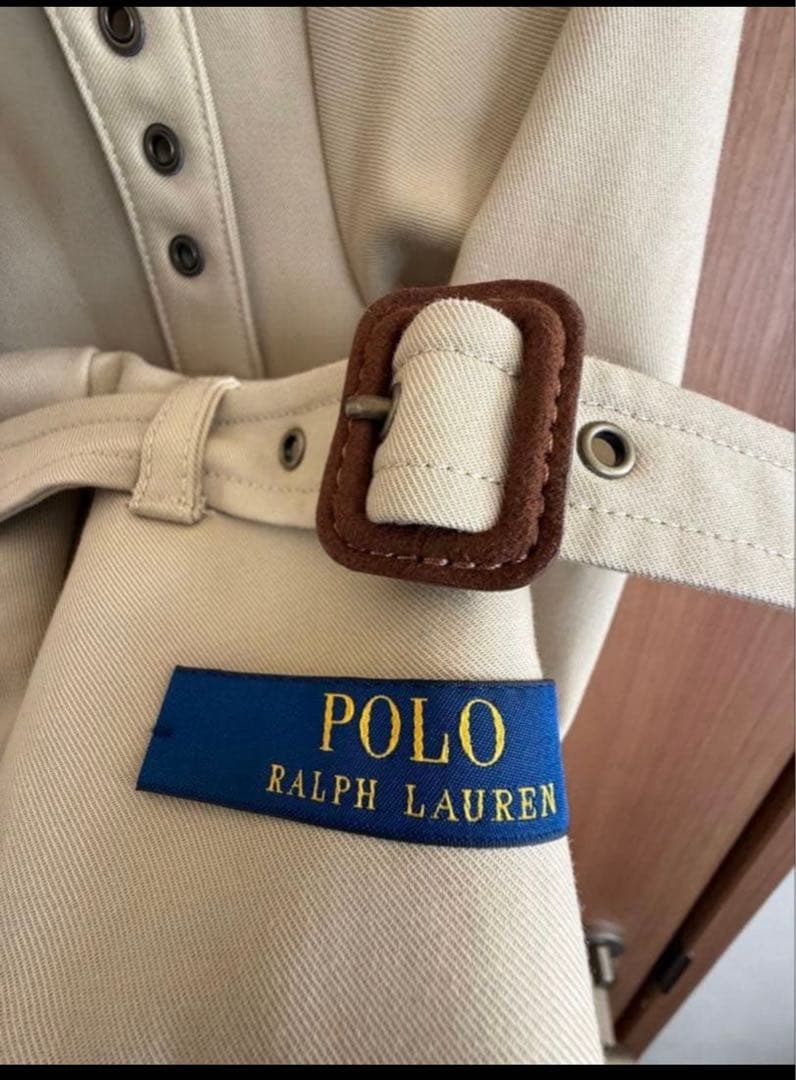 ポロラルフローレン　ベージュ　トレンチコート