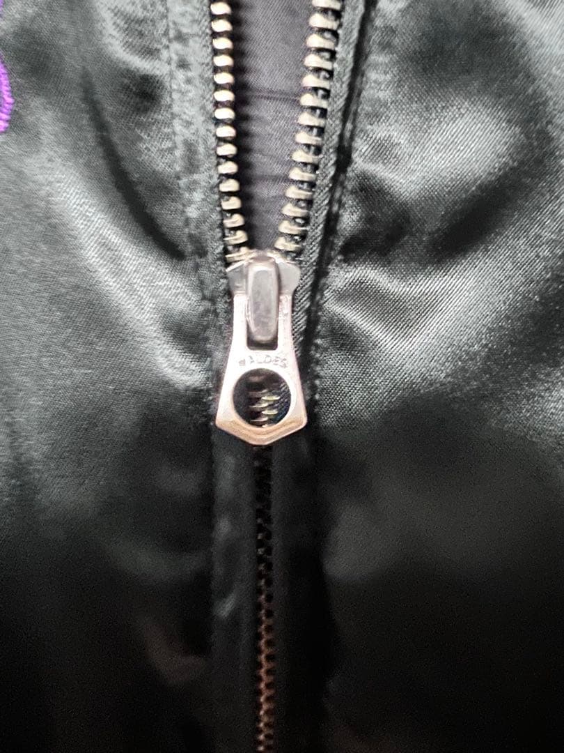 【超美品】hystericglamour crampsレーヨン　スカジャン　S