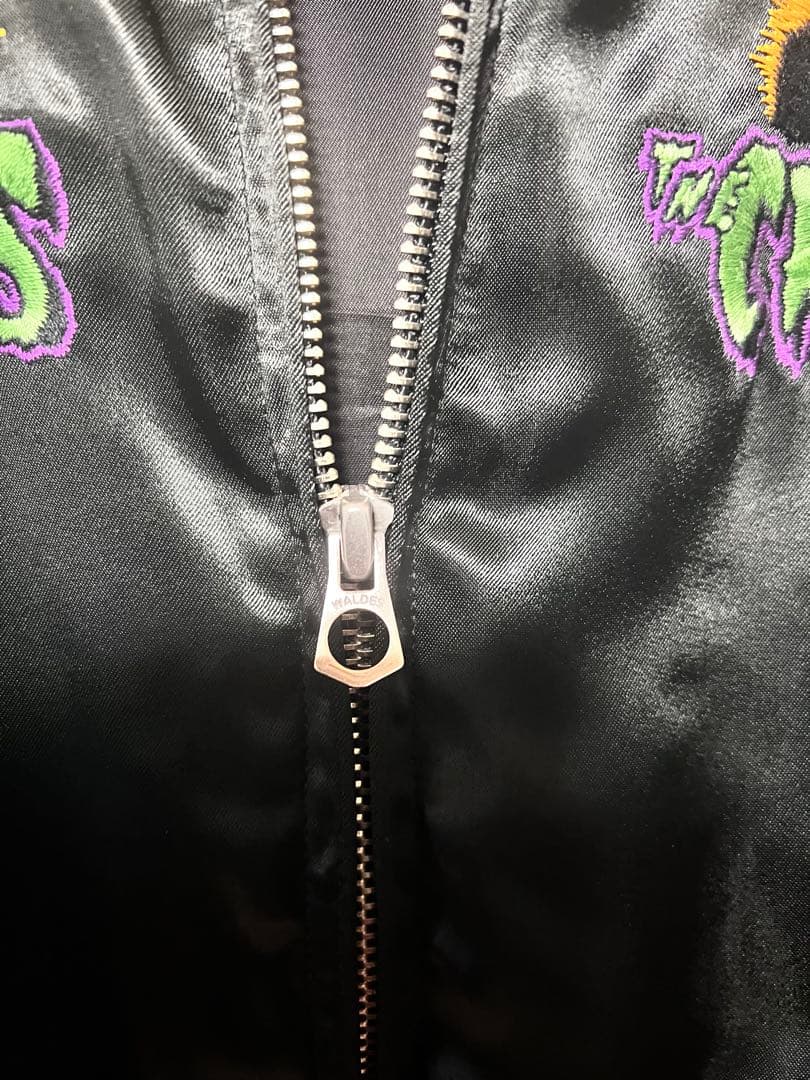 【超美品】hystericglamour crampsレーヨン　スカジャン　S