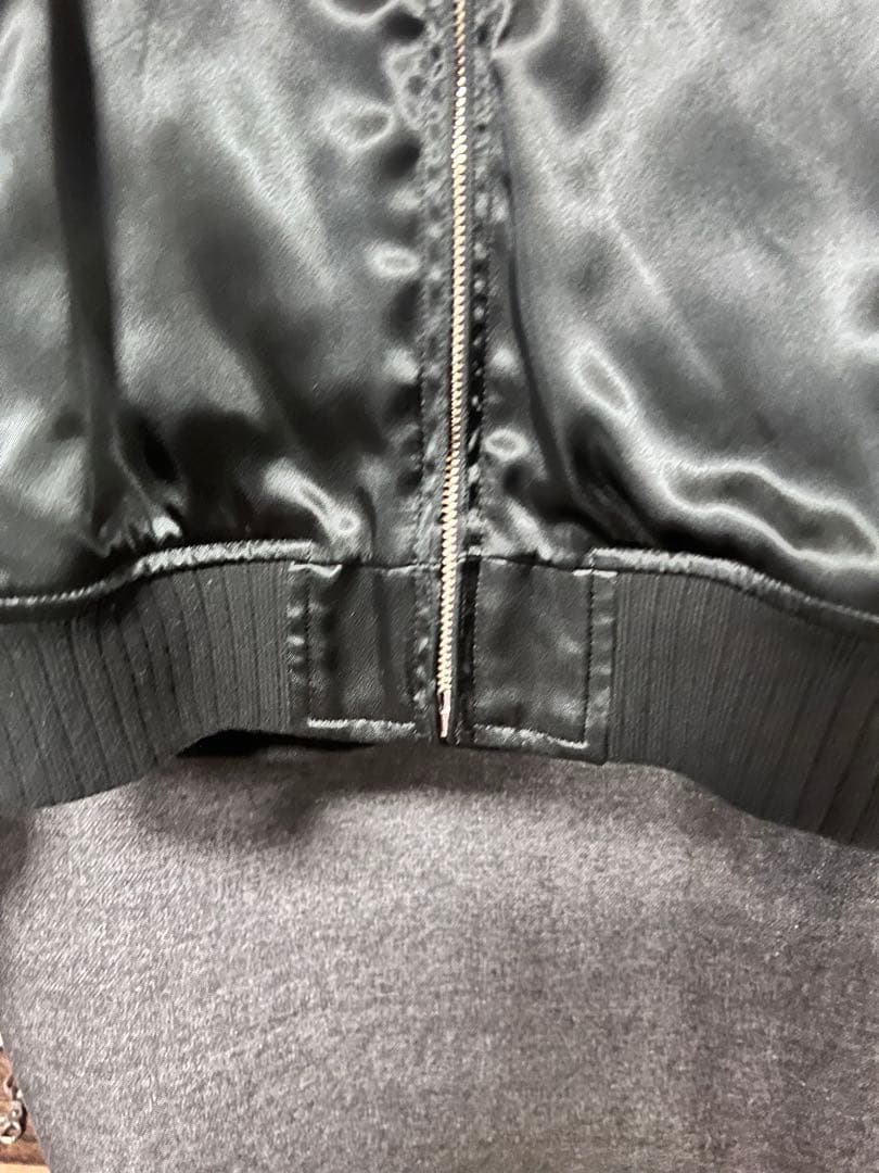 【超美品】hystericglamour crampsレーヨン　スカジャン　S