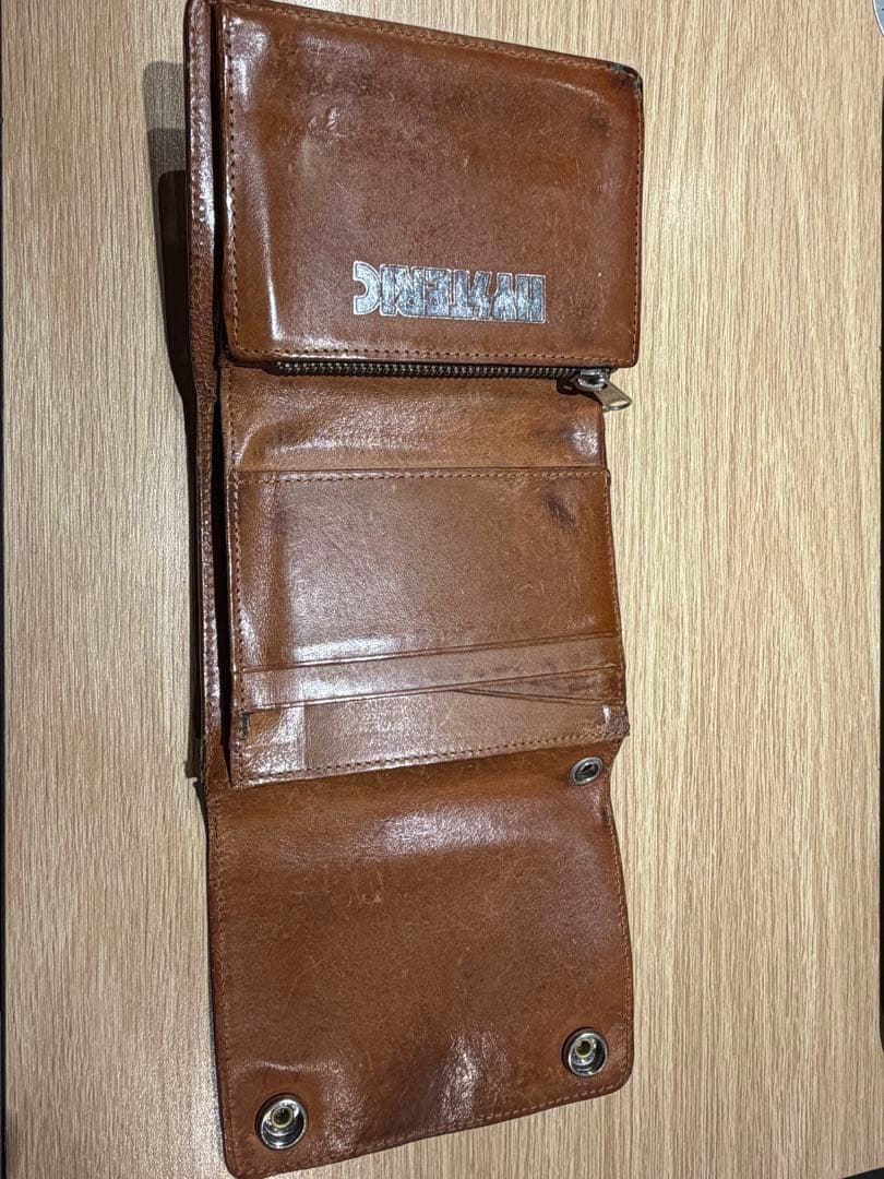 hysteric glamourブラウンレザー 三つ折り財布 Vintage