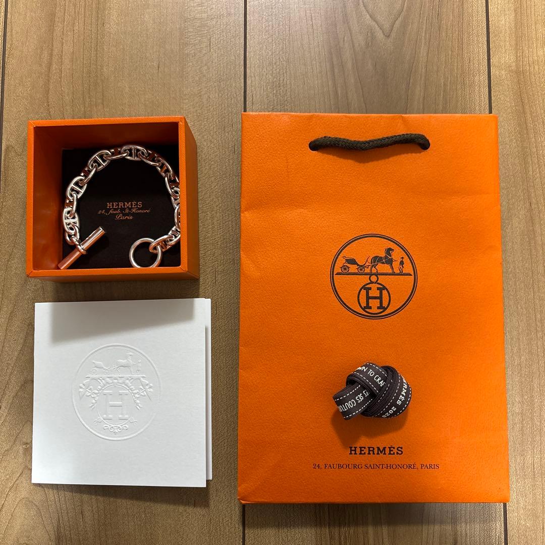 HERMES シェーヌダンクル ブレスレット MM 14コマ