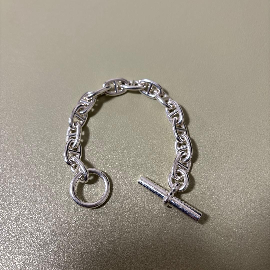 HERMES シェーヌダンクル ブレスレット MM 14コマ
