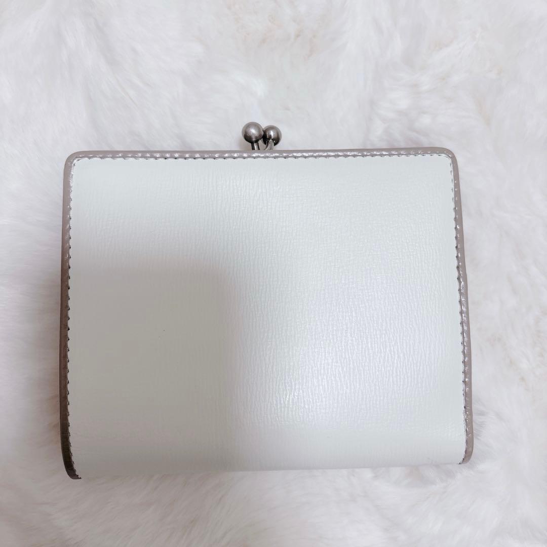 【未使用品】agnes b. アニエスベー 二つ折り財布　バイカラー　がま口