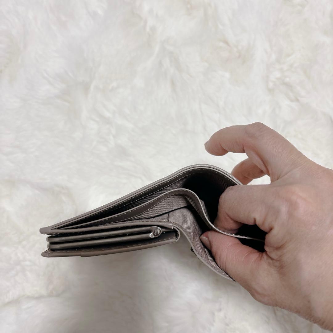 【未使用品】agnes b. アニエスベー 二つ折り財布　バイカラー　がま口
