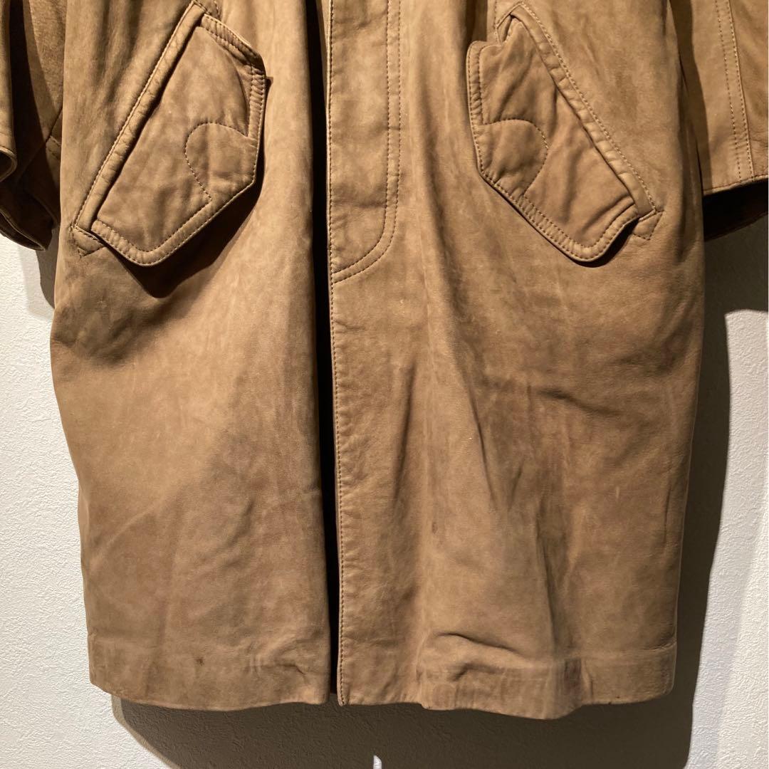 vintage【made in france】ヌバック　バルマカーンコート