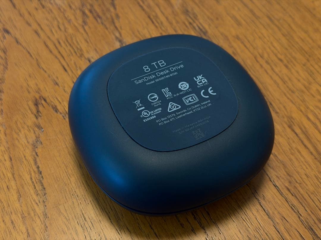 外付けハードディスク・ドライブ SanDisk DeskDrive 8TB SDSSDT40-8T00-NA25