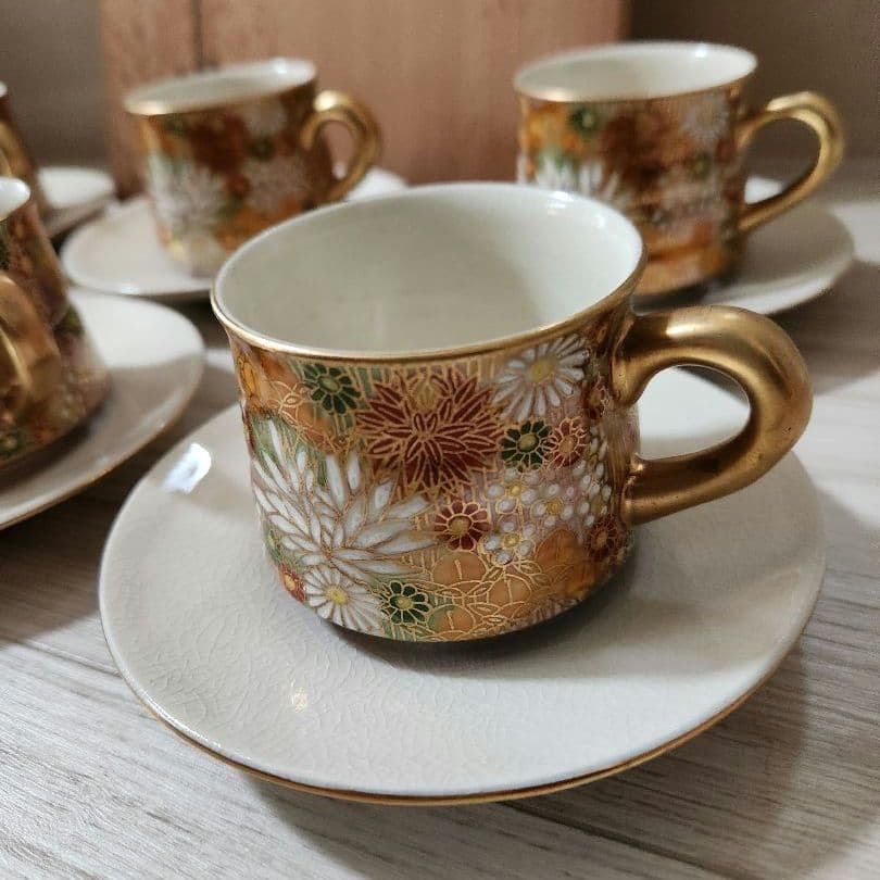 九谷焼　章山花詰　6個セット