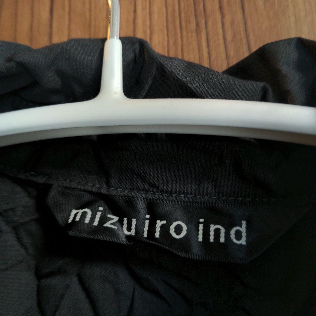 mizuiro ind クレープ素材 半袖シャツ 黒