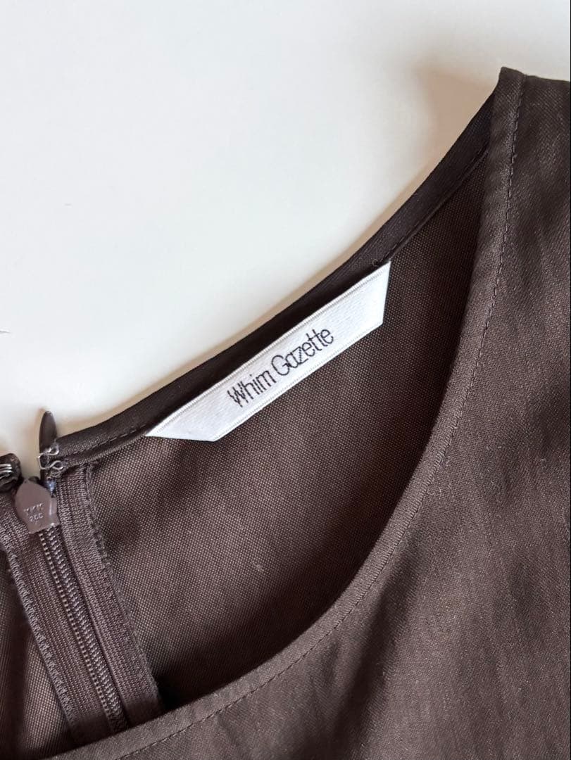 2025美品定価4.4万★ウィムガゼット オックスオールインワン　ブラウンパンツ
