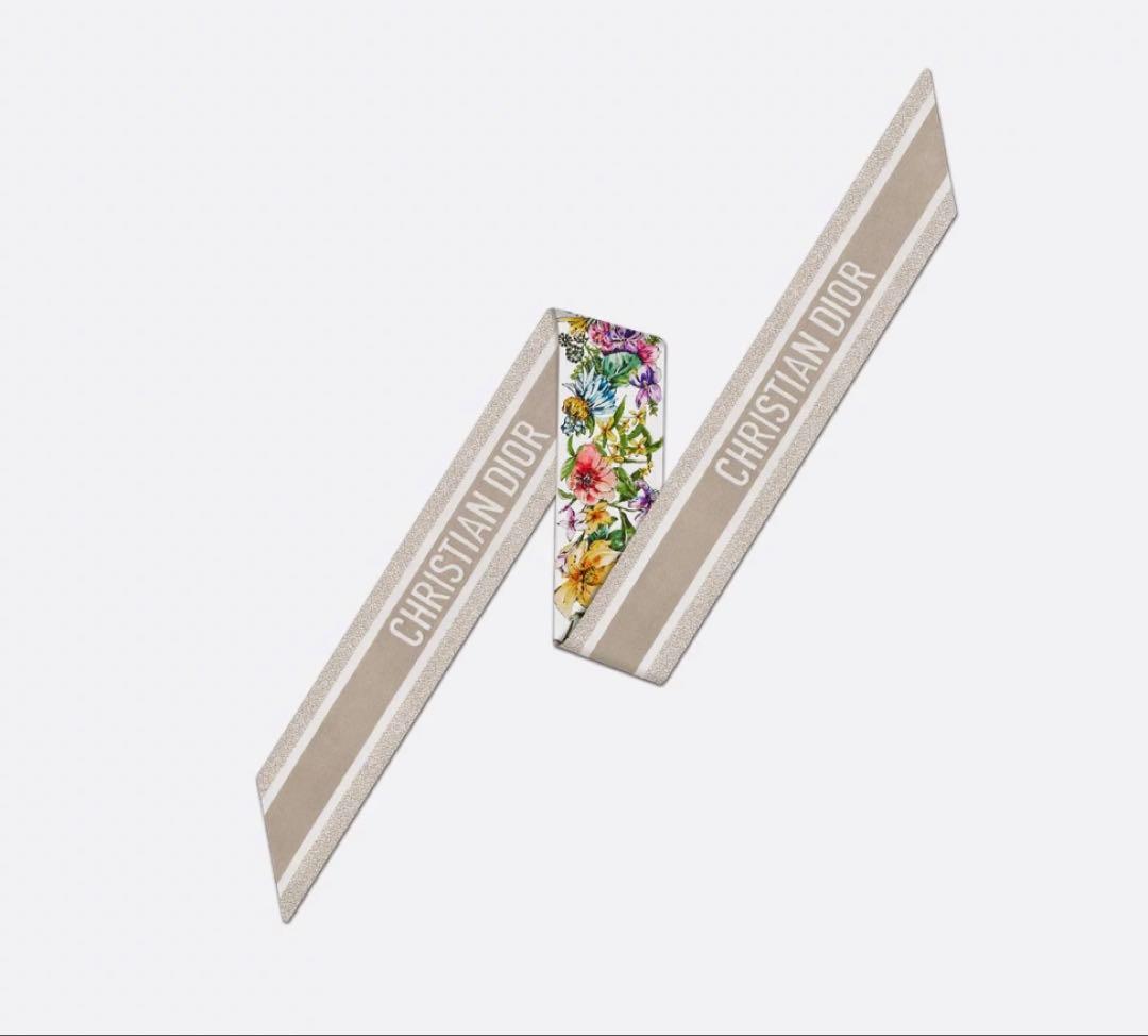 【新品・未使用】ディオール D-フローラル ミッツァ スカーフ 花柄
