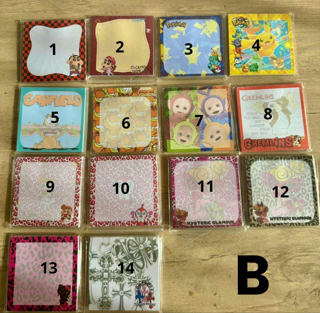 キャラクター柄メモ帳 26種 類セット