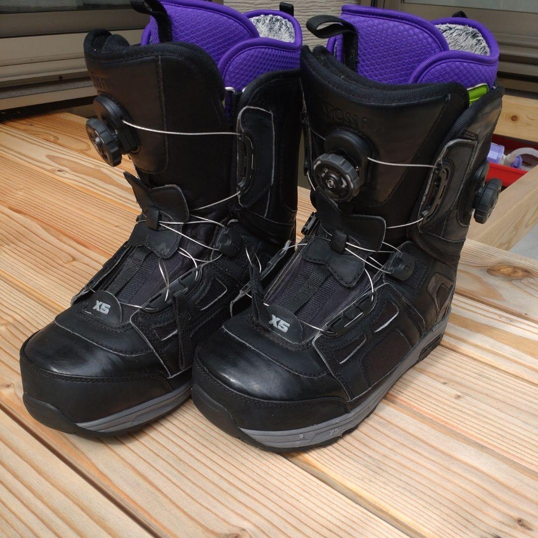 CROSS FIVE スノーボードブーツ XS ブラック/パープル