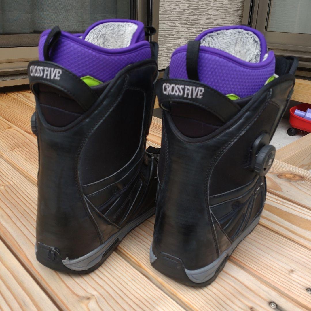 CROSS FIVE スノーボードブーツ XS ブラック/パープル