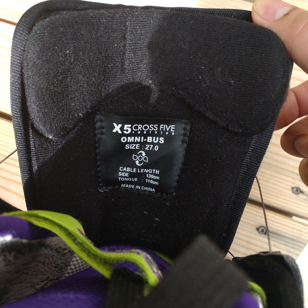 CROSS FIVE スノーボードブーツ XS ブラック/パープル
