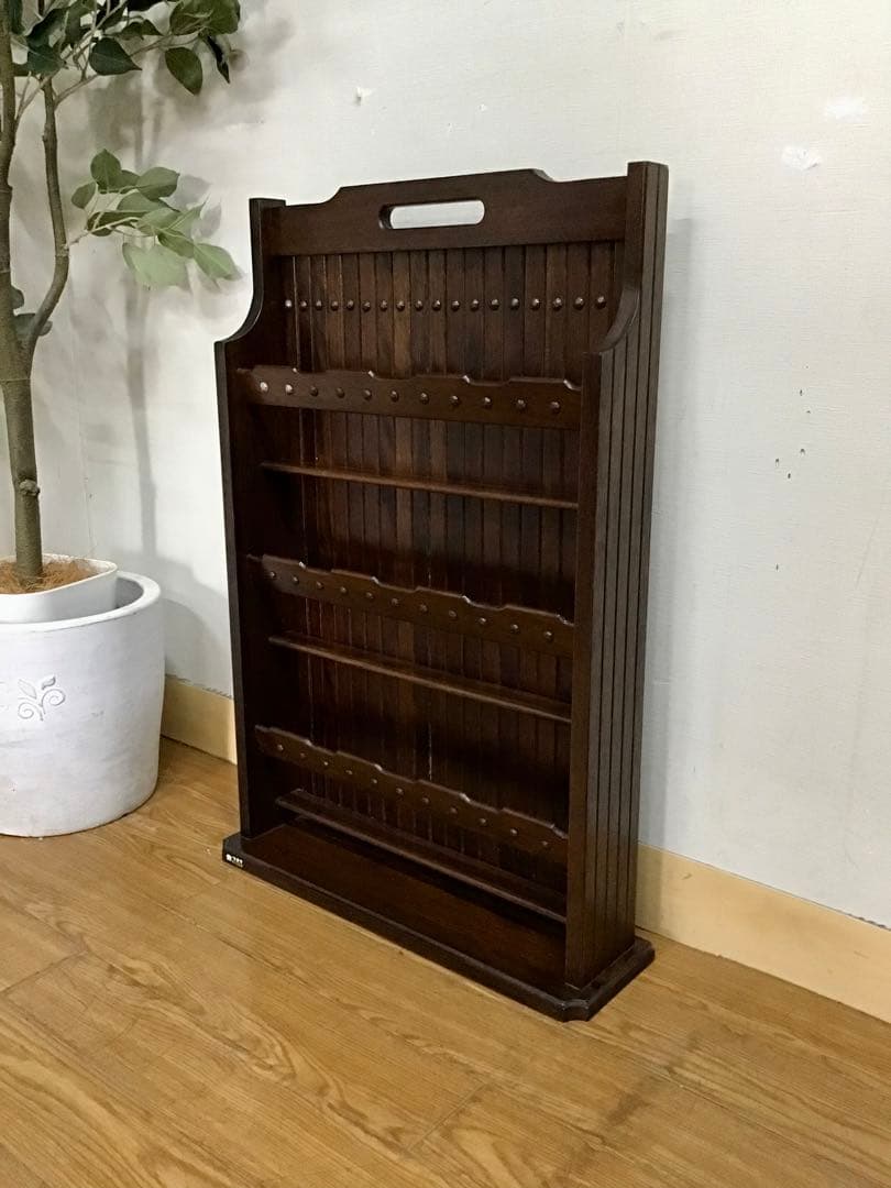 まるうめ☆管594☆カリモク家具☆レトロ☆スリッパラック☆多目的ラック