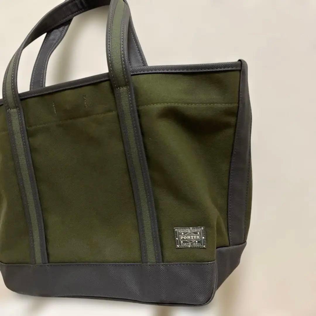 美品　PORTER ポーター ボーイフレンドトート トートバッグ　M カーキ