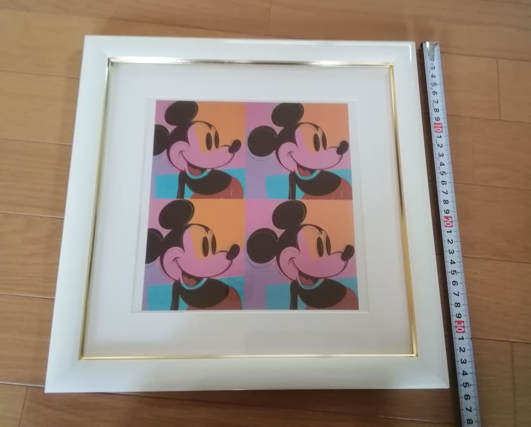 ウォーホル　ミッキーマウス　フレーム　２枚 セット　35×35　29×24
