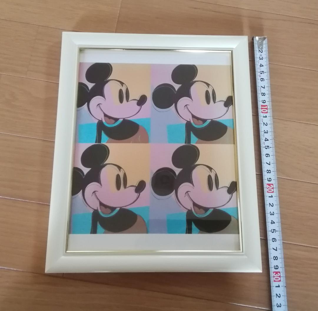 ウォーホル　ミッキーマウス　フレーム　２枚 セット　35×35　29×24