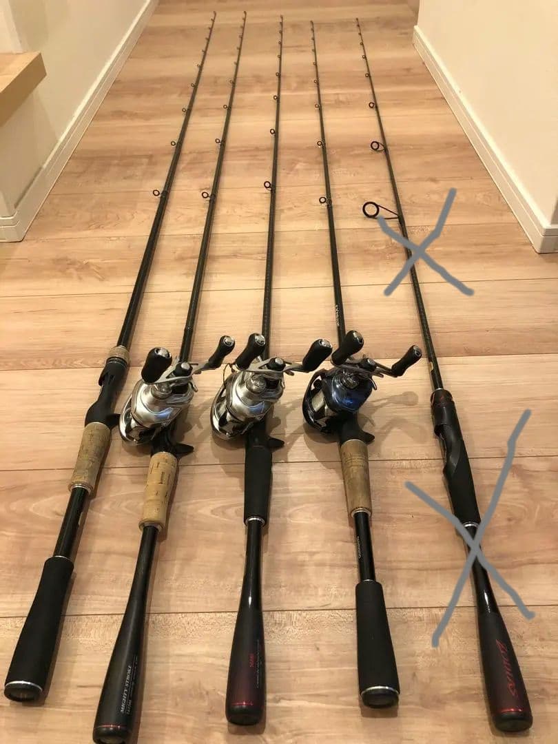 お値下げ。SHIMANOバス用5本セット！