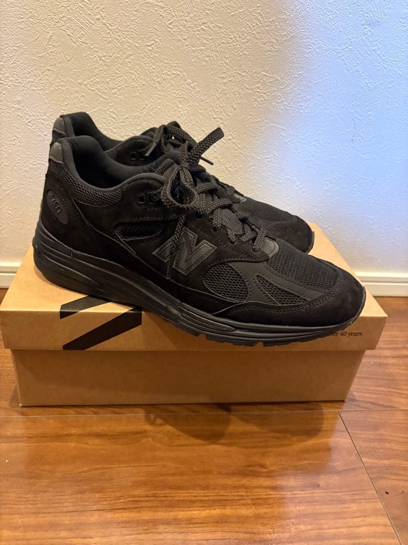 【28.0】 NEW BALANCE 991 V2 Triple Black