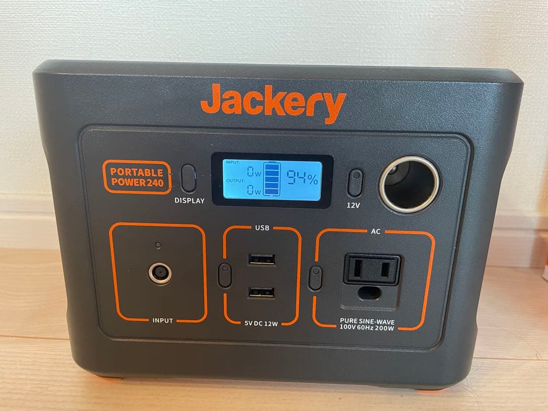 【極美品】Jackery ポータブル電源240 240Wh/200W