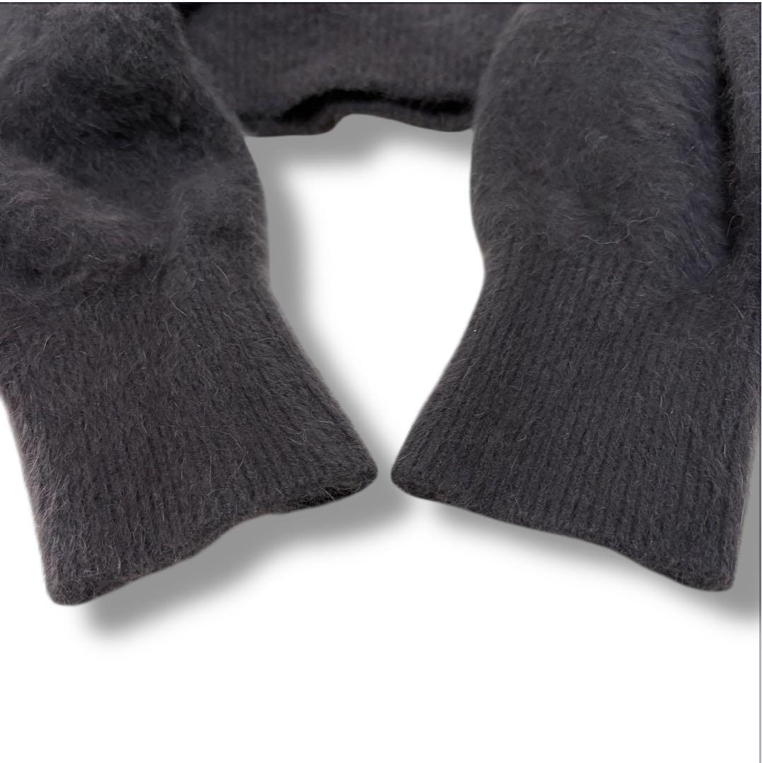 【美品】SNIDEL フォックスアルパカオフショルプルオーバー ダークグレー