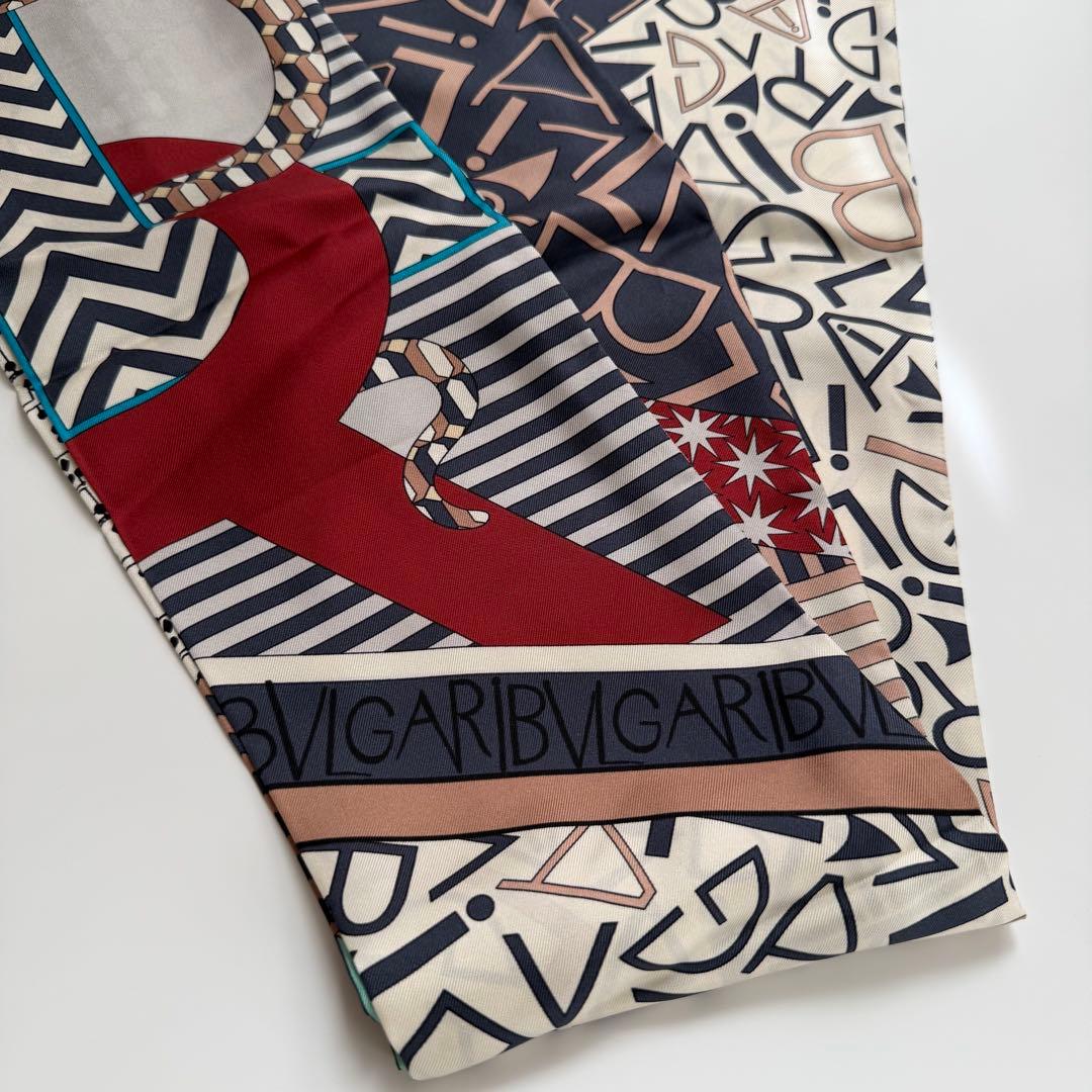 ◾️未使用に近い◾️BVLGARI ブルガリ シルクスカーフ ヘアアクセサリー