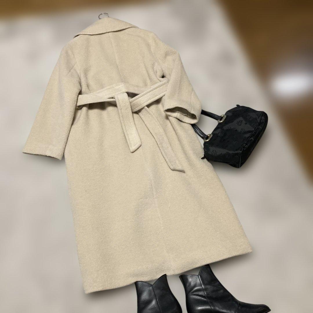 IENAロングコート★アルパカ2入りウールコート★38.M