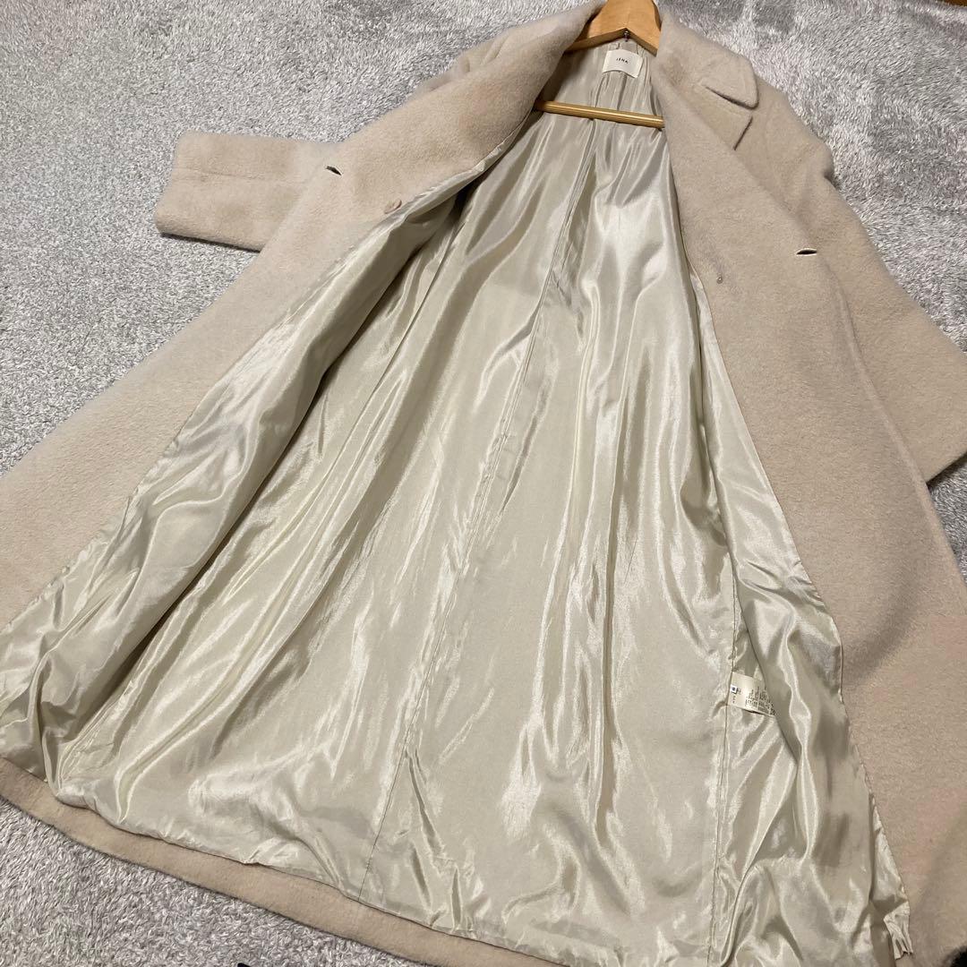 IENAロングコート★アルパカ2入りウールコート★38.M