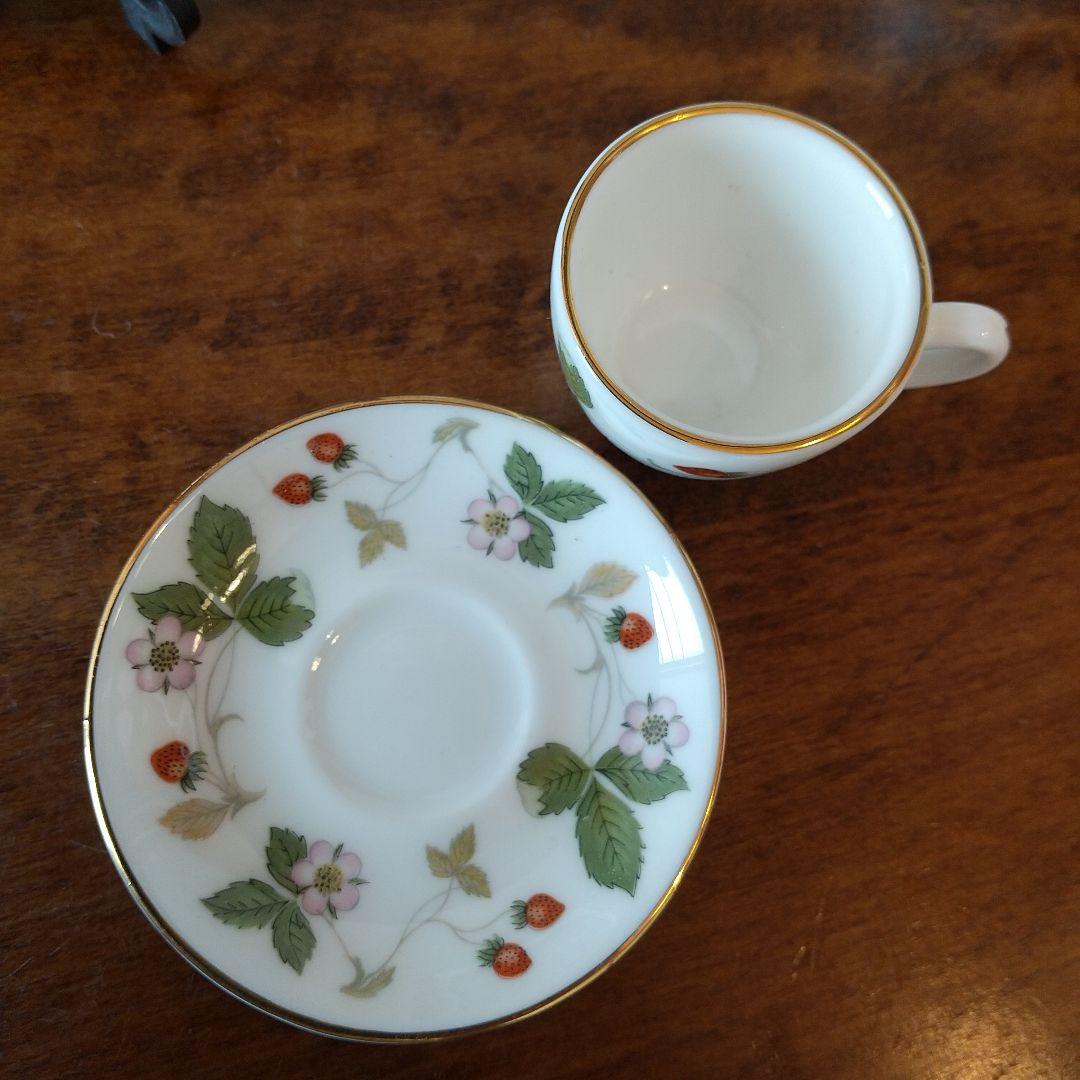 【箱入り新品】ウェッジウッド ワイルドストロベリー ミニチュアティーセット