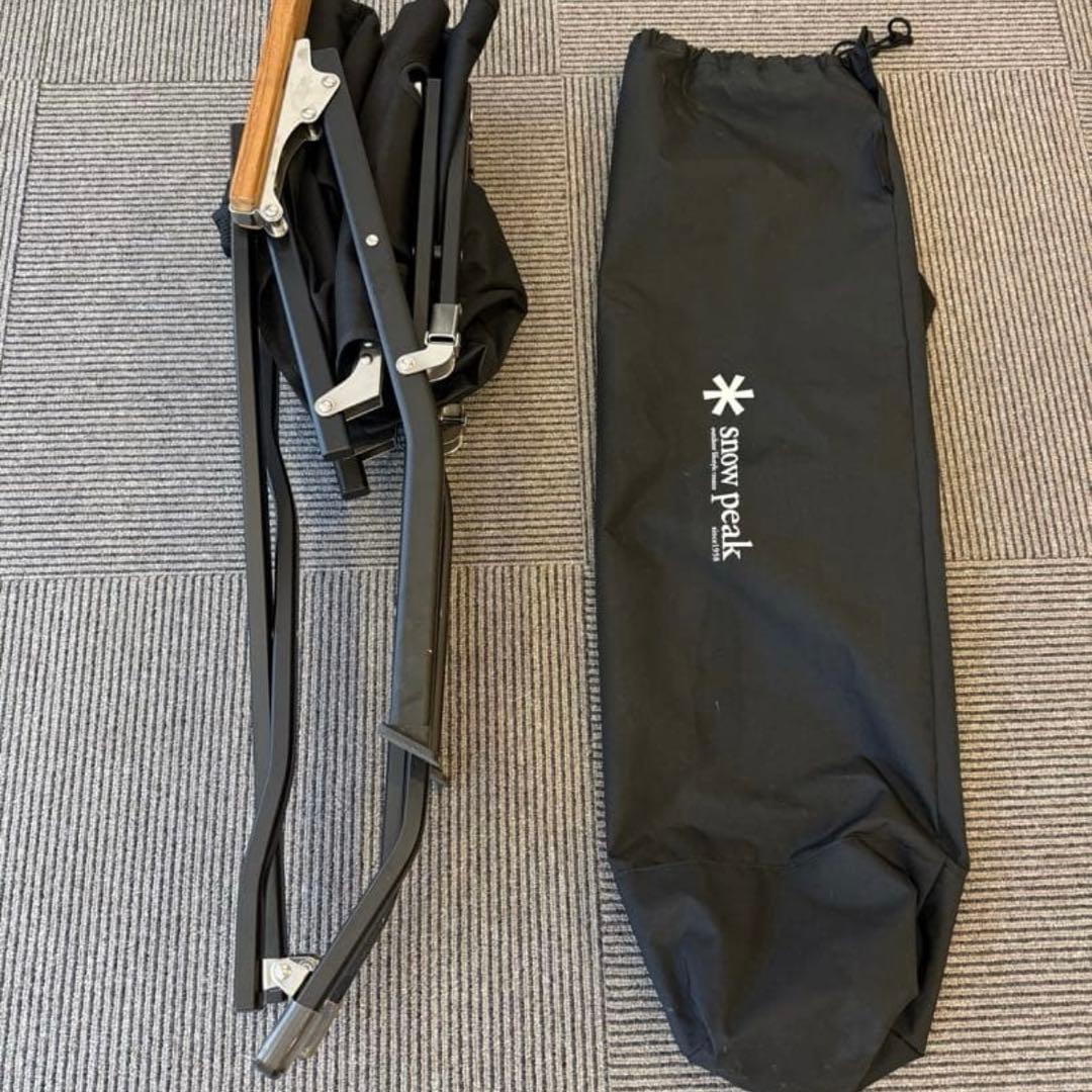 スノーピーク雪峰祭2022春限定 ローチェアショートブラック /FES-193