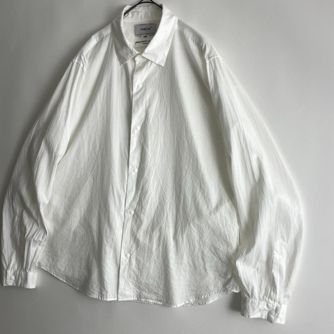 YAECA (J) 大きめ コンフォートシャツ M ワイド ビッグ 白無地