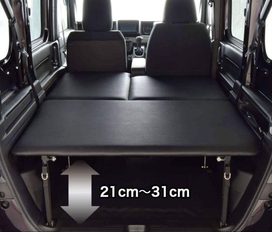 N-VAN エヌバン ベッドキット ブラックレザー20mmクッション材 車中泊