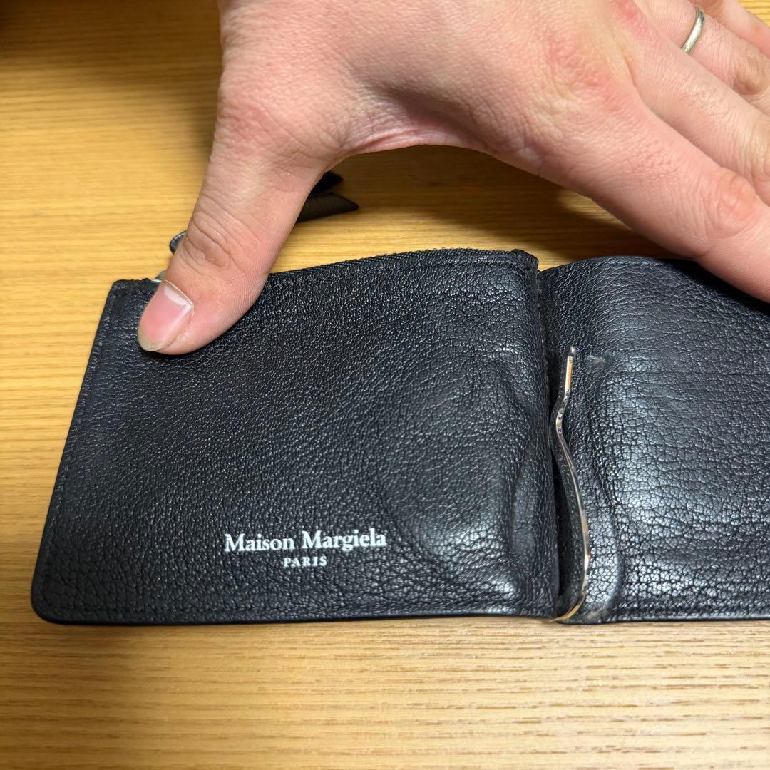 Maison Margiela ブラック レザー マネークリップ