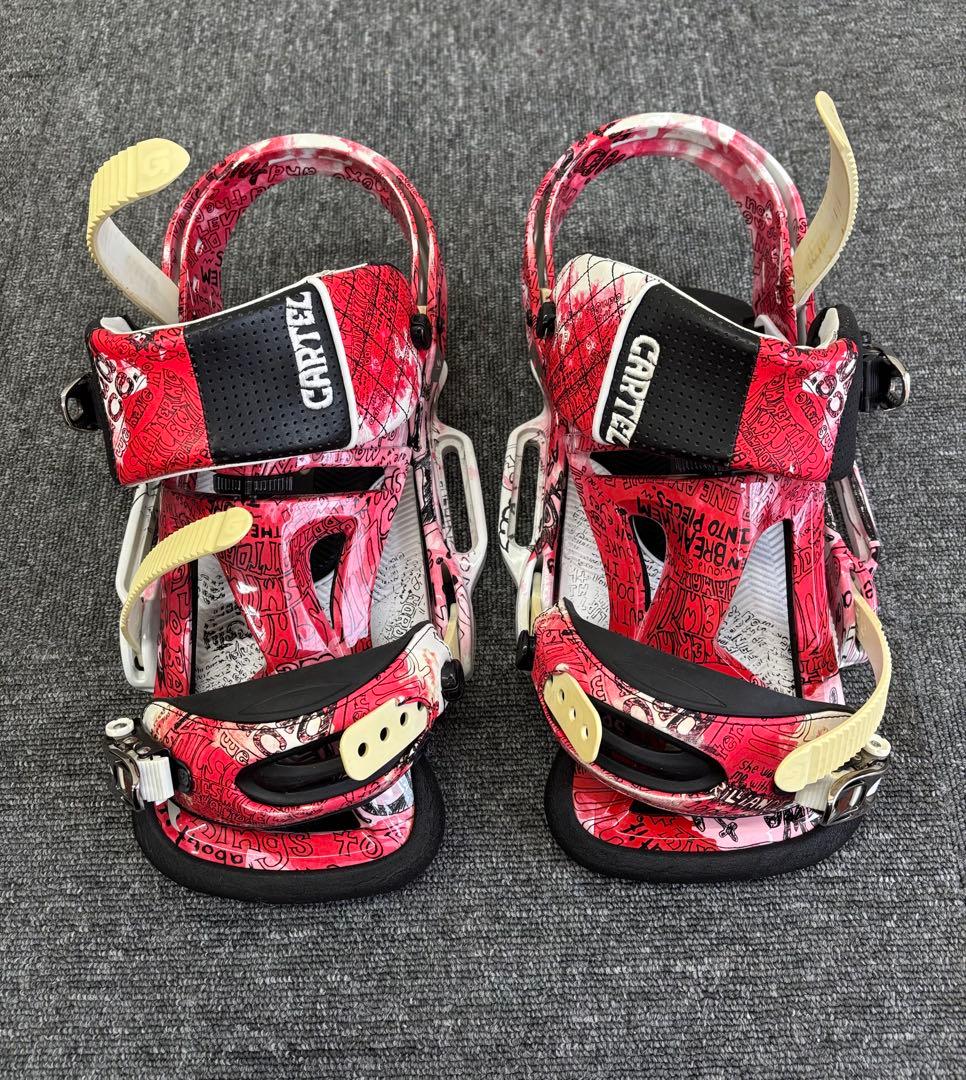 BURTON CARTEL EST バートン ビンディング Lサイズ 赤/白