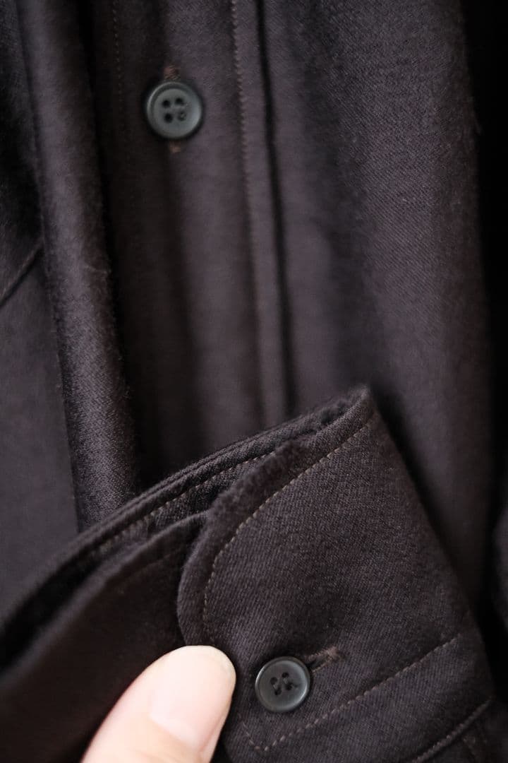 COMOLI 【3】ウールモールスキン ワークシャツ