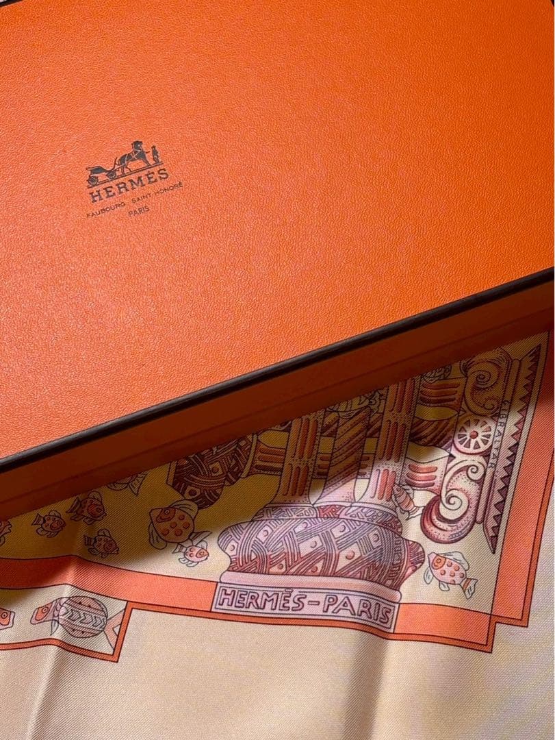 【新品未使用】HERMESカレ90 RENCONTREOCEANE 海との出会い