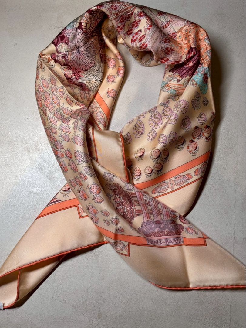 【新品未使用】HERMESカレ90 RENCONTREOCEANE 海との出会い