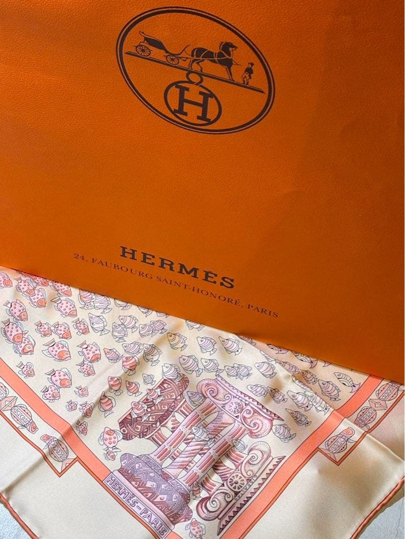 【新品未使用】HERMESカレ90 RENCONTREOCEANE 海との出会い