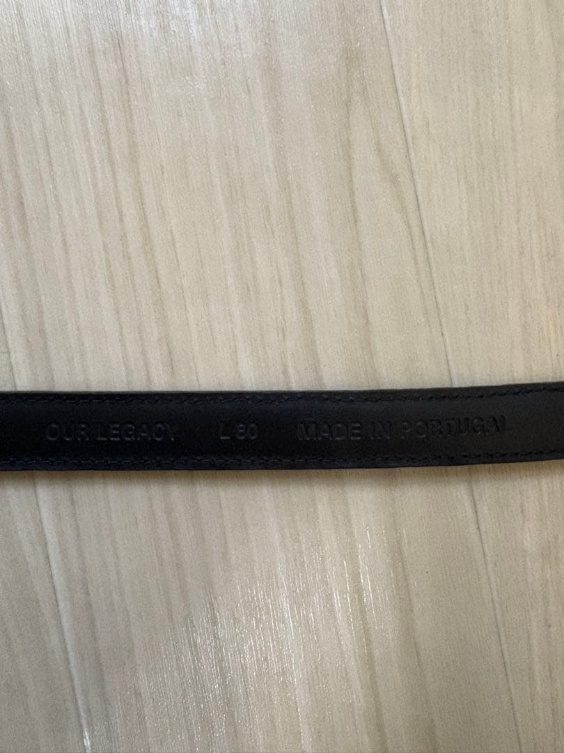 OUR LEGACY 2CM BELT クロコダイル 80