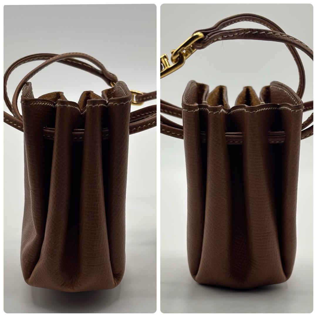 HERMES エルメス　ヴェスパポーチ　ミニバッグ　ポーチ　ブラウン　A刻印